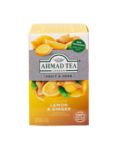 Ahmad Tea - Lemon & Ginger 20 Teebeutel  2 g